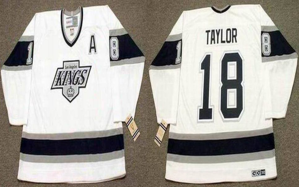 2019 Men Los Angeles Kings 18 Taylor White CCM NHL jerseys